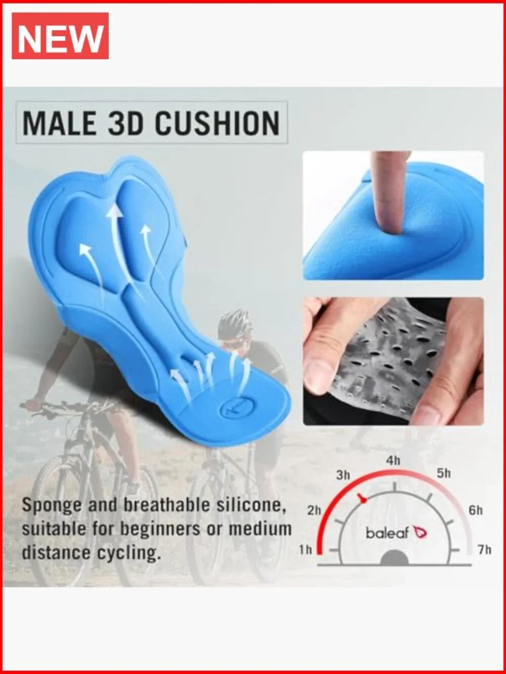 Men's 3D Padded Bike Shorts Cycling Underwear MTB Liner
